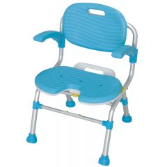 特高步日本U型浴凳 扶手式洗澡椅 老人孕妇防滑沐浴椅 防锈T-SCU01